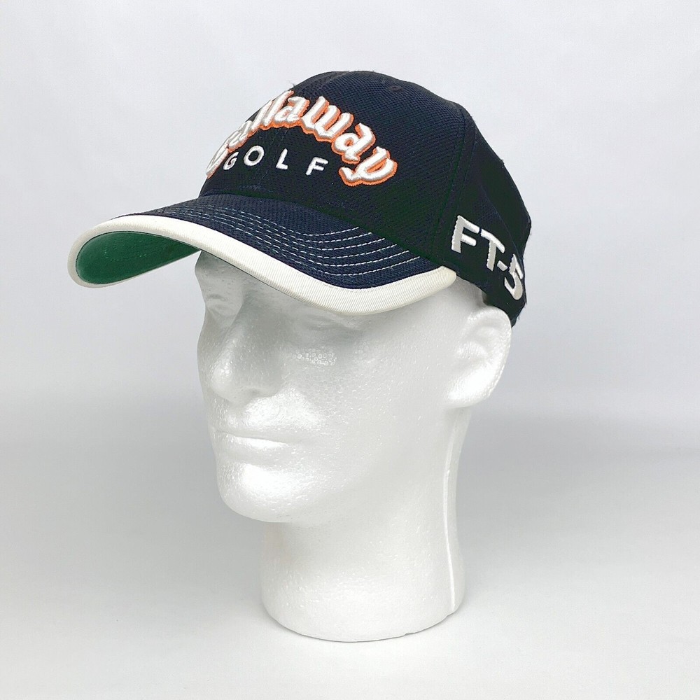 New Era Callaway Golf Black FT-5 HX Tour Strap Back Mesh Adjustable Hat Cap OSFA